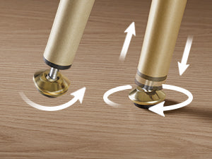 Vanity Stool Chair Faux Fur with Storage, Vanity Bench, Metal Legs, Adjustable Feet, for Living Room, Bedroom, Makeup Room, Cream White ULOM505WZ02