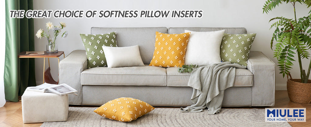 MIULEE Pillow Insert 12x20 Inch, Decorative Rectangle Throw Pillow Insert, Premium Fluffy Pillow Forms Stuffer for Sofa Couch Living Room